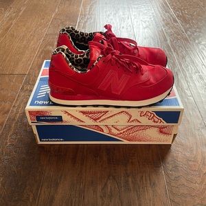New Balance red sneakers. Size 7 women’s.